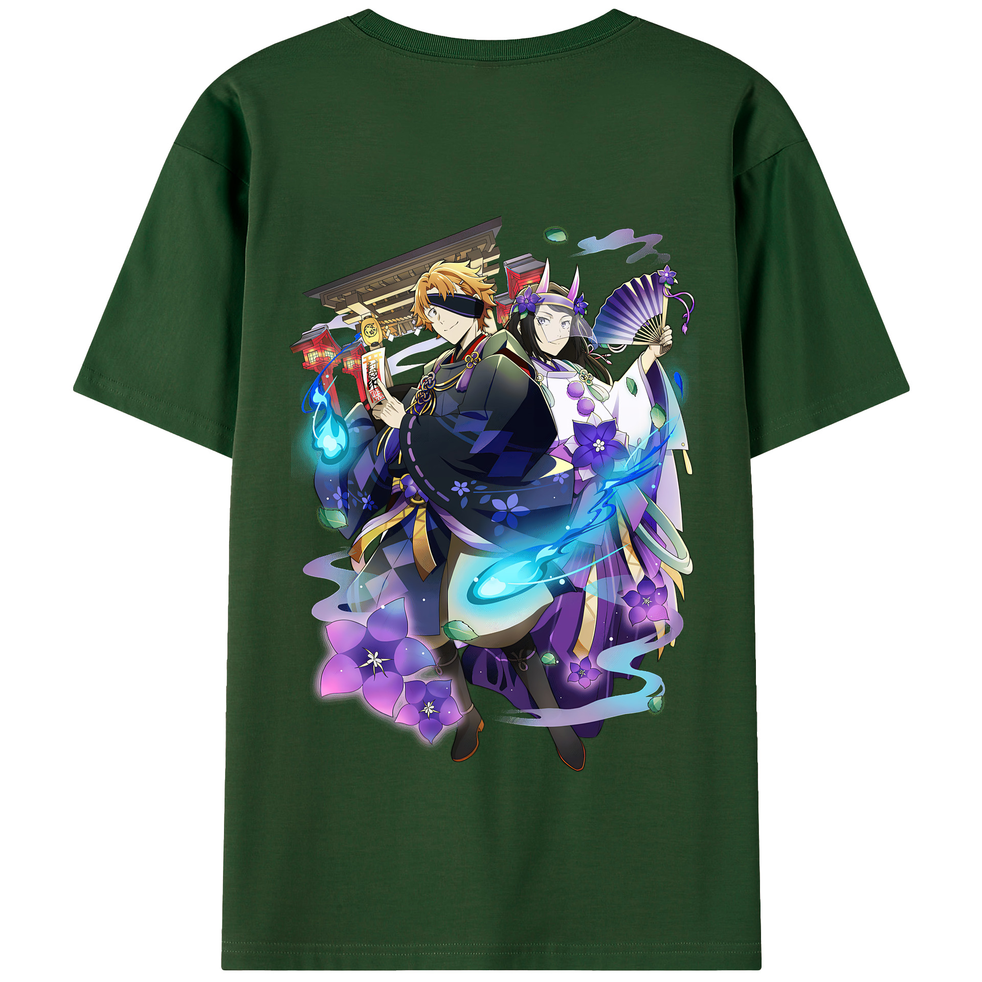 （画像用） 文豪ストレイドッグス Bungo Stray Dogs 綿100％半袖Tシャツ（背面プリント）